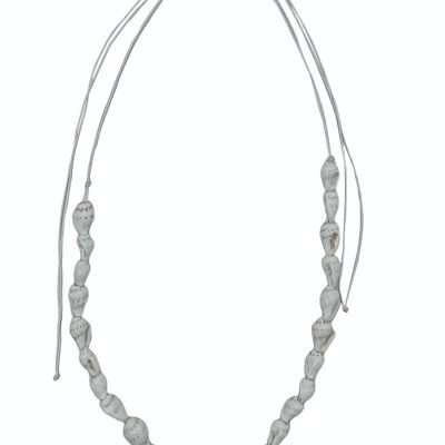 Set of 35 Small White Cauri necklaces