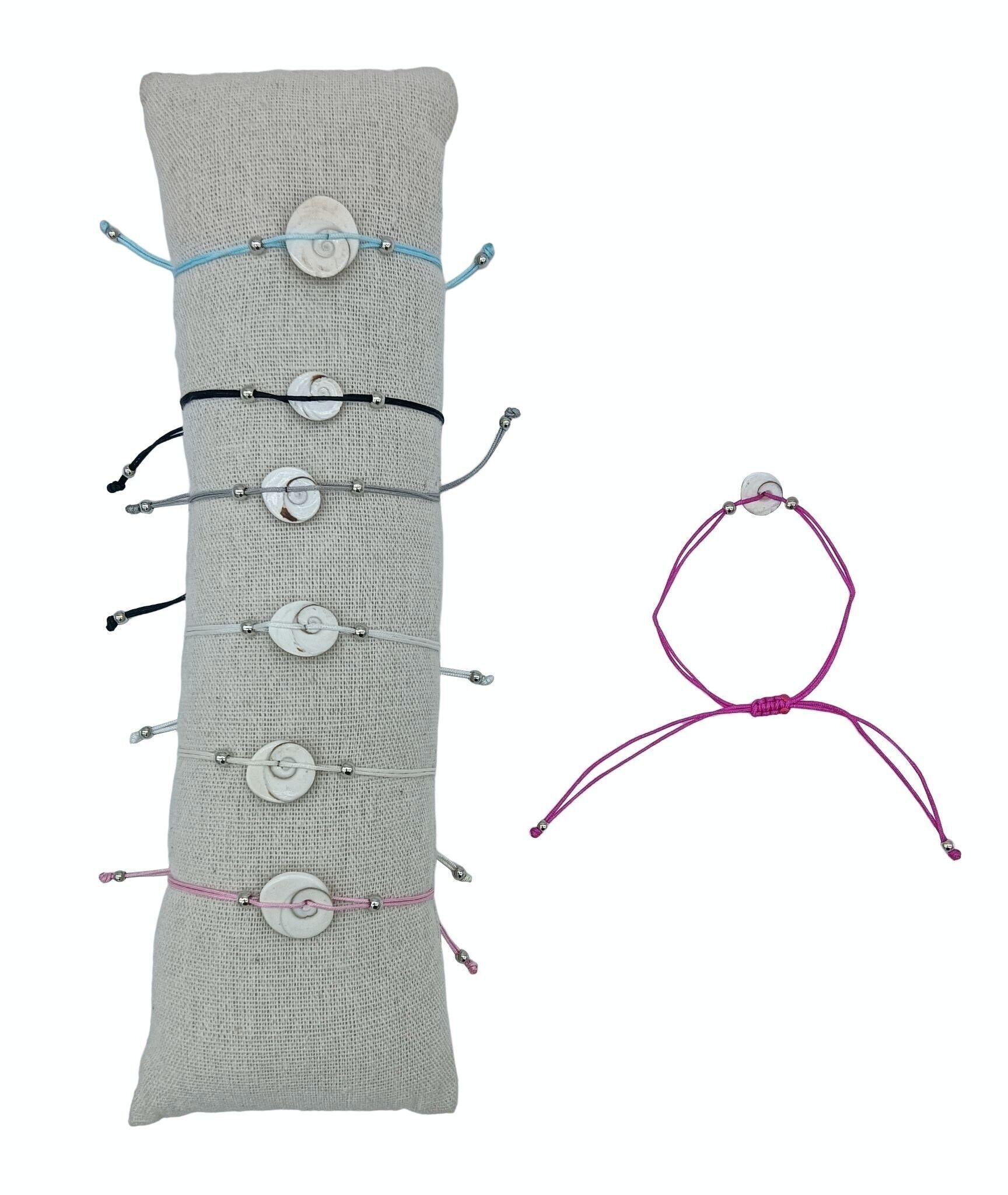 Spiral-Muschel-Armbänder – 35 Stück