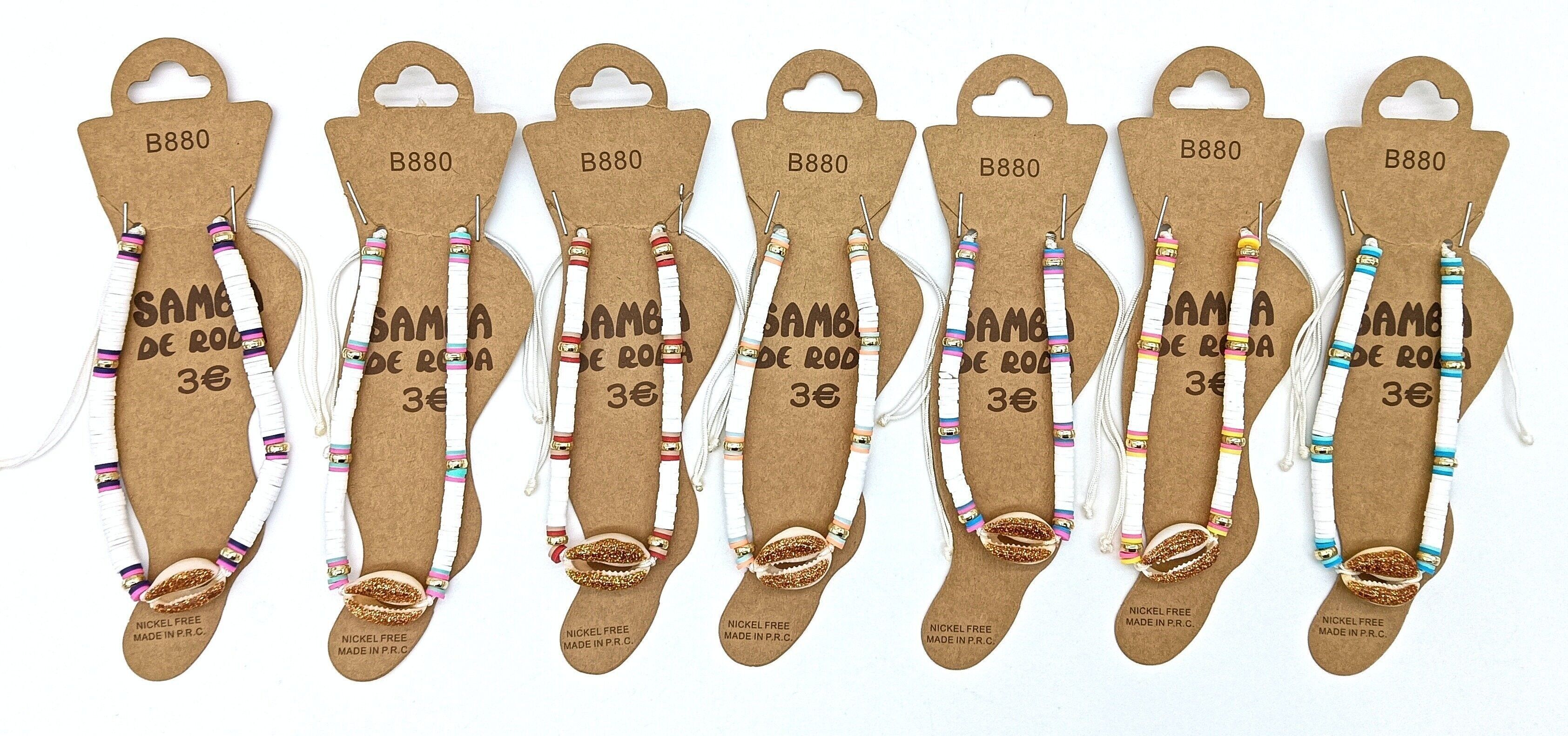 Cavigliere Fimo + Cauri Oro - Confezione da 35