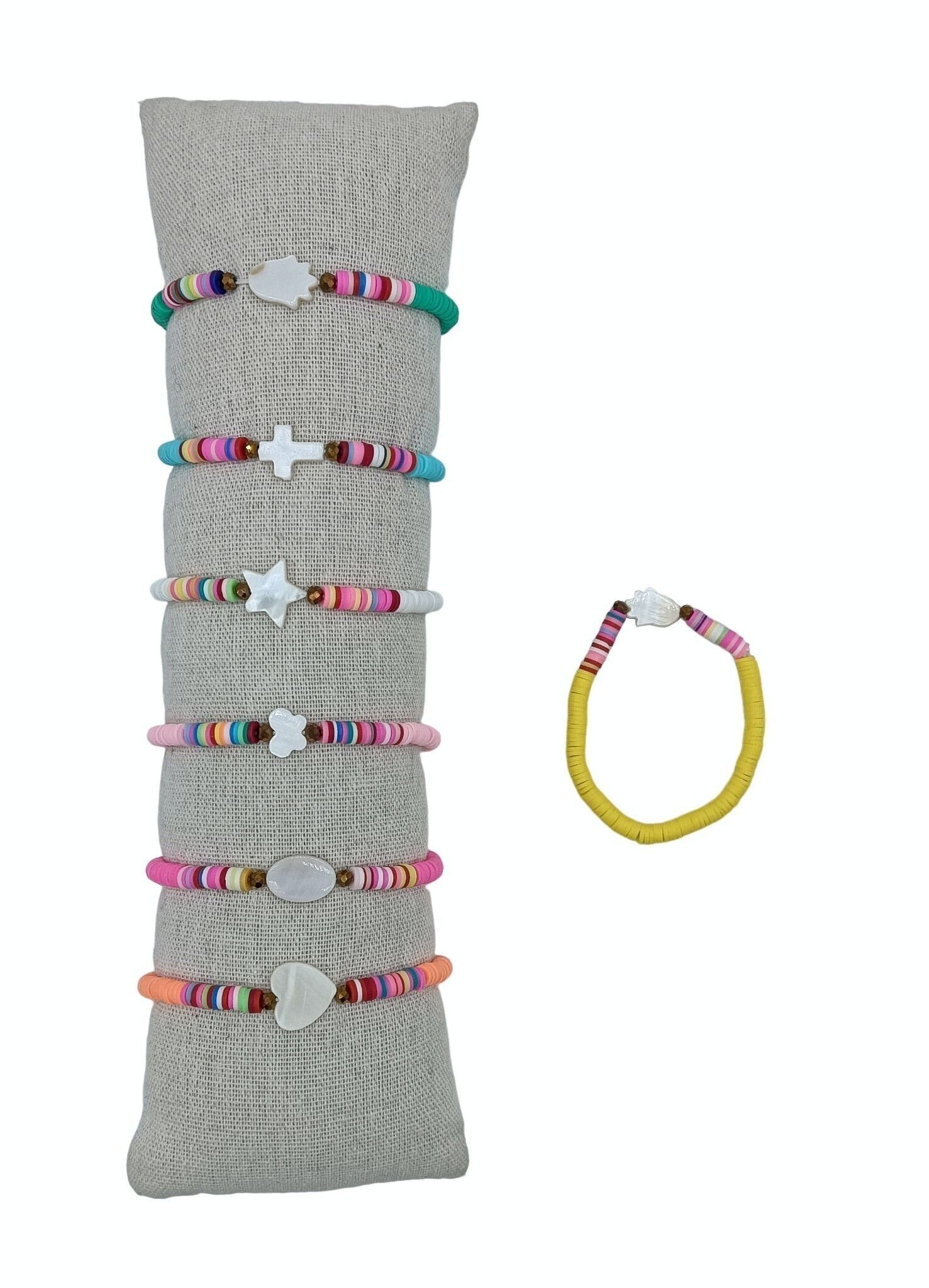 Bracciali in fimo e madreperla - Confezione da 35