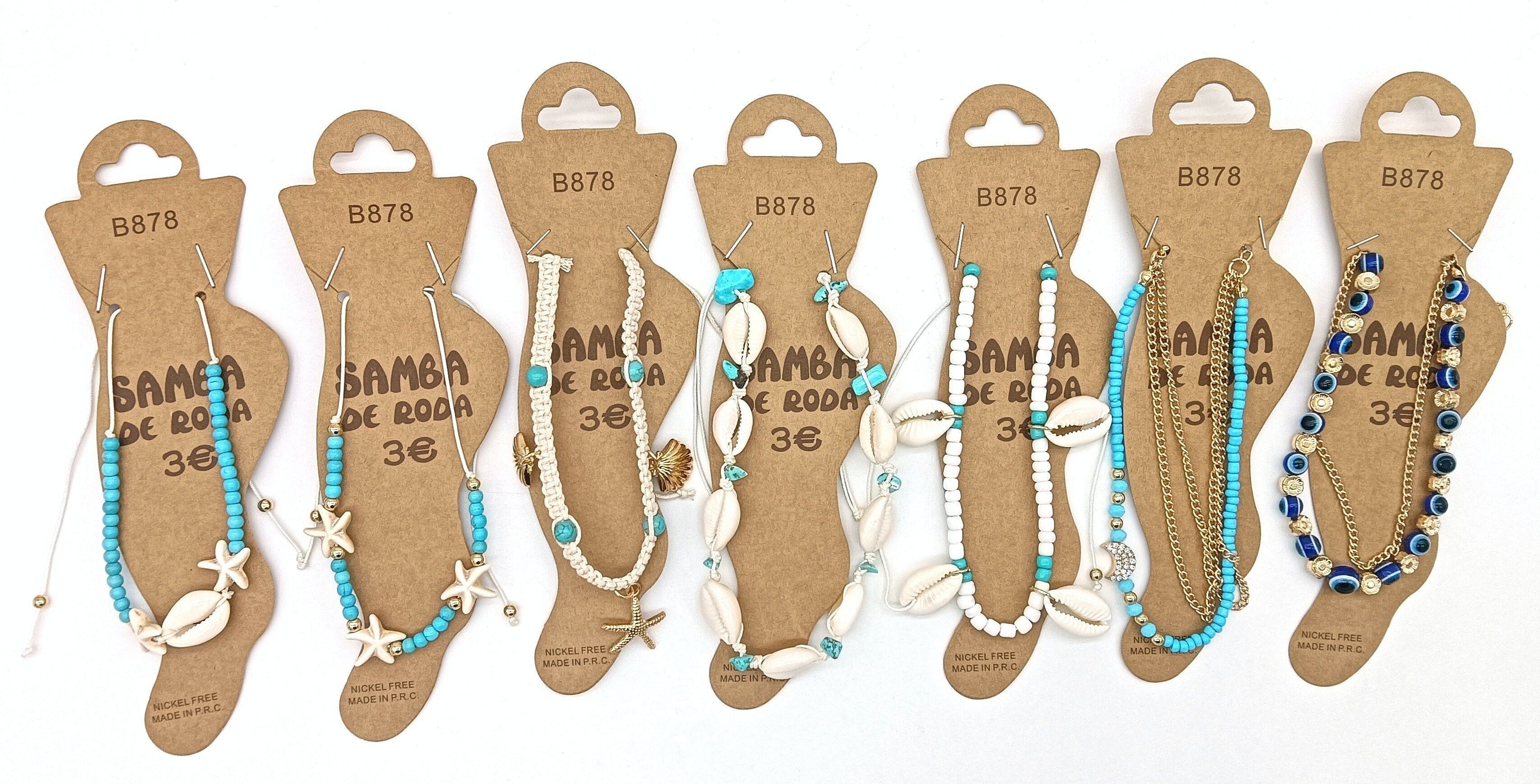 Cavigliere ispirate al turchese - Confezione da 35