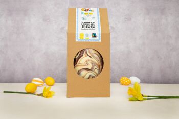 Oeuf de Pâques géant en chocolat marbré - 1 x 1250g 3