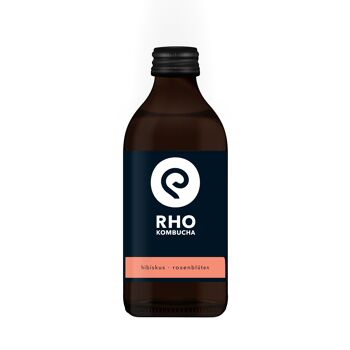 Kombucha Hibiscus Pétales de Rose 330ml bio 1