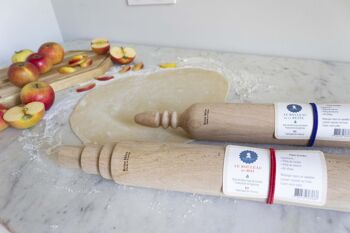 Le rouleau du Roi (made in France ) rouleau à pâtisserie en hêtre naturel 4