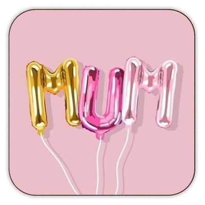 Coasters 'Mum helium balloon illustratio