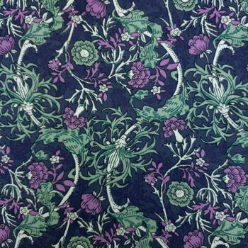 Chemise Grenouille Relaxed Fit Violet & Vert Vintage Vines 10