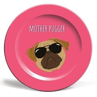 Plates 'Mother Pugger' by Laura Lonsdale