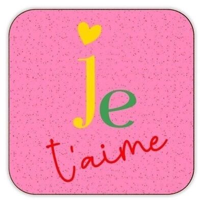 Dessous de verre 'Je T'aime' de Lisa Wardle