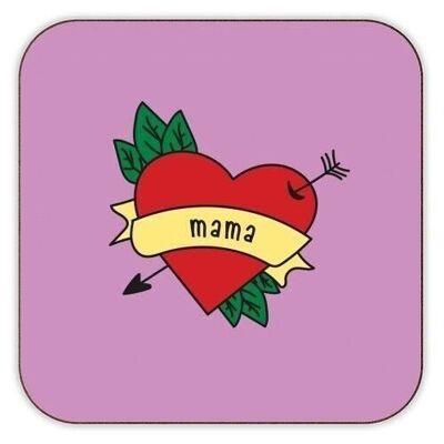 Sottobicchieri "Ti amo mamma"