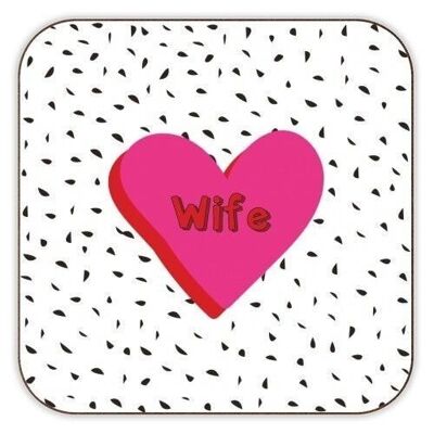 Untersetzer 'Love You Wife'