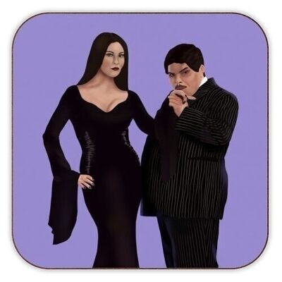 Untersetzer „Morticia und Gomez von Wednes