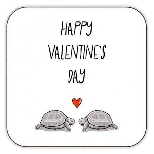Coasters 'Valentine's Day Tortoise Coupl
