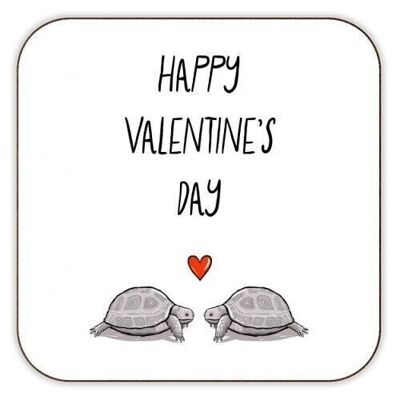 Untersetzer 'Valentinstag-Schildkröten-Paar