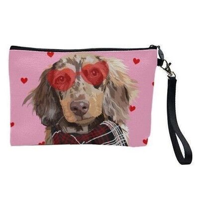 Kosmetiktasche 'Valentine's Dackel he