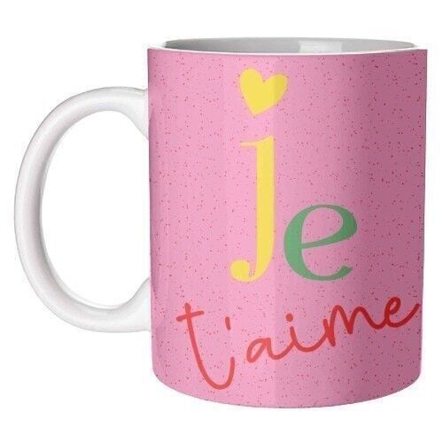 Mugs 'Je T'aime' by Lisa Wardle
