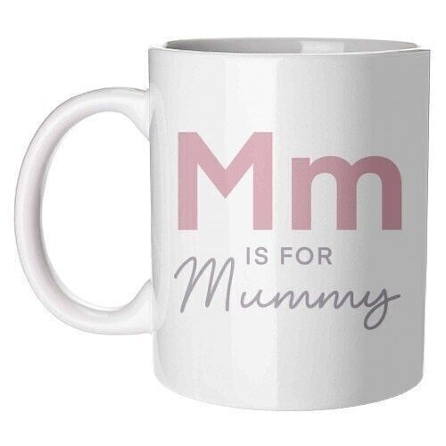 Mugs 'M is for mummy child print'