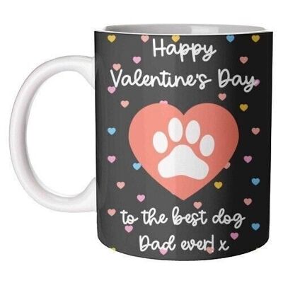 Mugs 'Pawsome Dog Dad Valentine's Day'