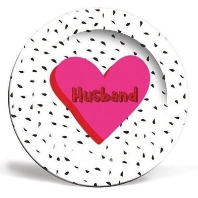 Plates 'Love Heart Husband'