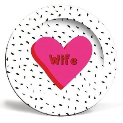 Plates 'Love You Wife' by Laura Lonsdale