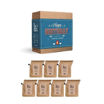 HAPPY BIRTHDAY COFFRET CADEAU CAFÉ SPÉCIALITÉ 7 PCS