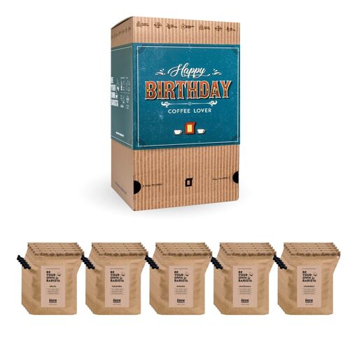 HAPPY BIRTHDAY SPECIALTY COFFEE GIFT BOX 25 PCS