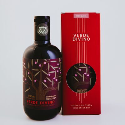 Aceite de Oliva Virgen Extra, Variedad Arbequina Cosecha Temprana 2023/24 500 ml  Verde Divino