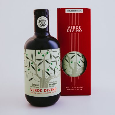 Huile d'Olive Extra Vierge, Biologique - Picual, Récolte Précoce 2023/24 500 ml Verde Divino