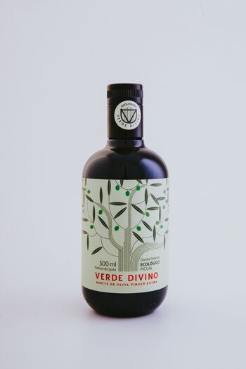 Huile d'Olive Extra Vierge, Biologique - Picual, Récolte Précoce 2023/24 500 ml Verde Divino 2