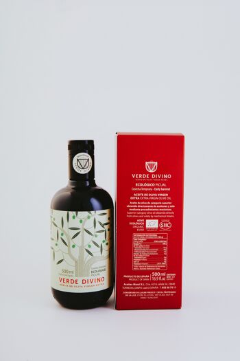 Huile d'Olive Extra Vierge, Biologique - Picual, Récolte Précoce 2023/24 500 ml Verde Divino 3