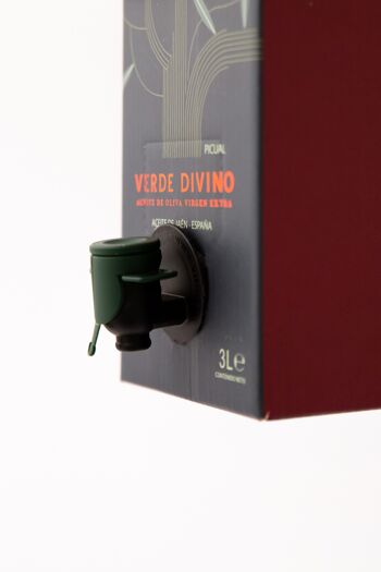 Huile d'Olive Extra Vierge, Variété Picual, Bag in Box 3L, Récolte Précoce 2023/24 Verde Divino 2