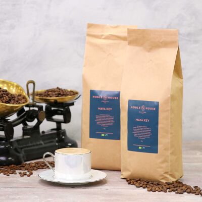 Café en Grano Orgánico y de Comercio Justo Maya Key 1kg