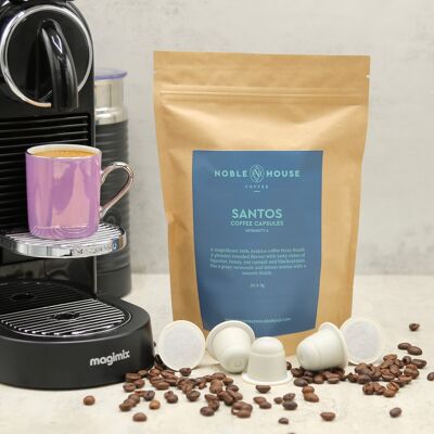 Dosettes de café Santos 100 % arabica