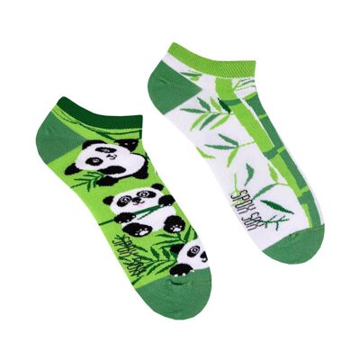 Niedrige Socken Panda