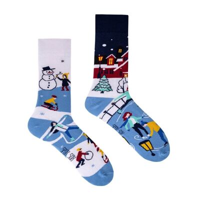 Lässige Socken - Winteraktivitäten