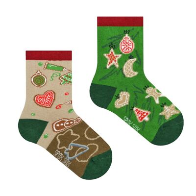 Chaussettes décontractées - Biscuits de Noël - Enfants