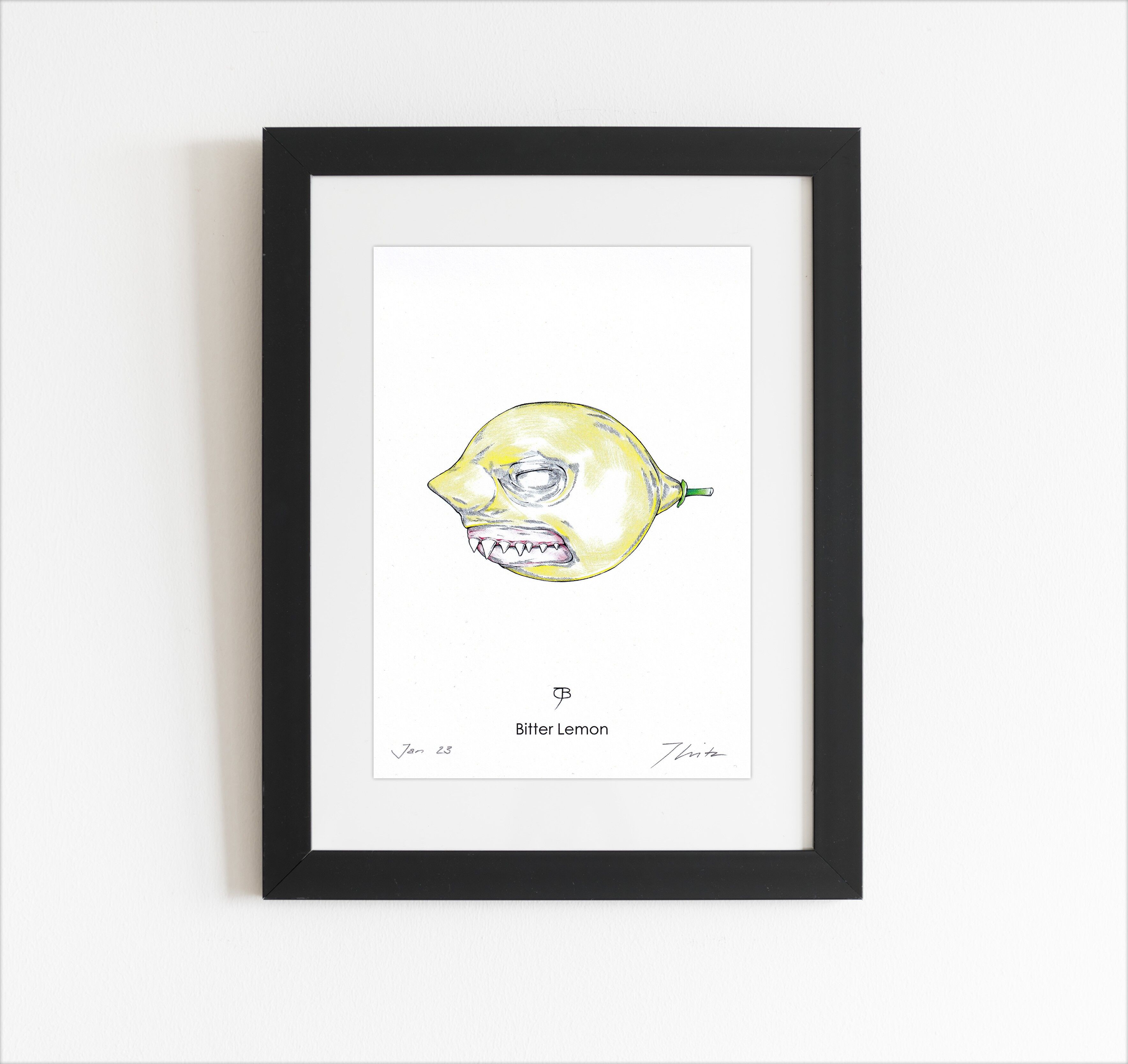 Stampa d'arte - A5, firmata - "Bitter Lemon"