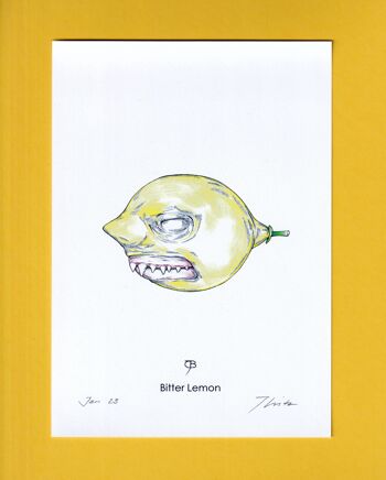 Tirage d'art - A5, signé - "Citron amer" 3