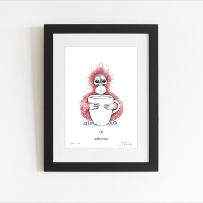 Art print - A5, signed - "Käffchen"