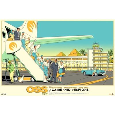 Affiche de film en édition limitée - OSS 117 Le Caire - Digigraphie - Plakat