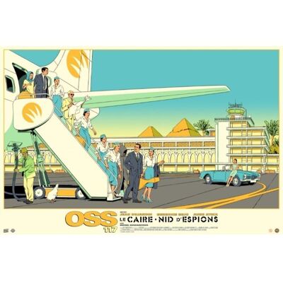 Affiche de film en édition limitée - OSS 117 Le Caire - Digigraphie - Plakat
