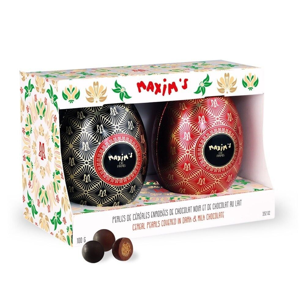 Etui für 2 Mini-Eier aus Metall | Ostern 2024