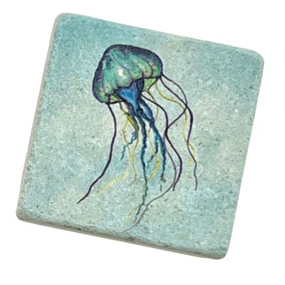 Magnet mini tile jellyfish Agathe
