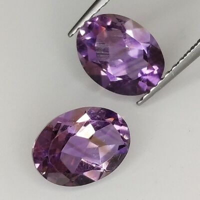 Amethyst oval cut 8x6mm 6pcs