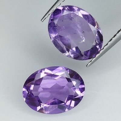 Amethyst oval cut 9x7mm 6pcs