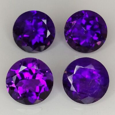 Amethyst Rundschliff 7 mm 5 Stk