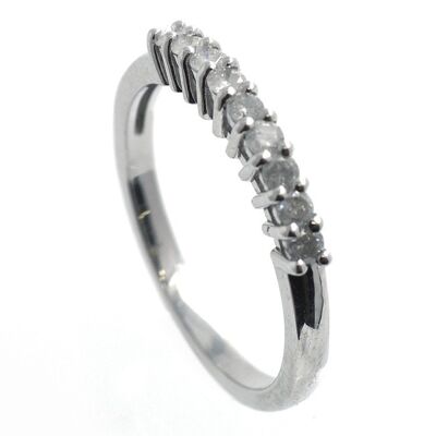 Diamond and 925 silver ring model 1