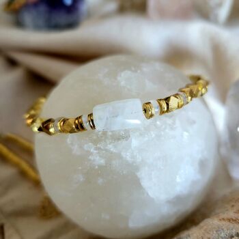 Bracelet en pierre de lune sauvage 5