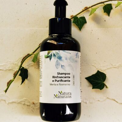 Refreshing and Purifying Shampoo with Mint and Rosemary