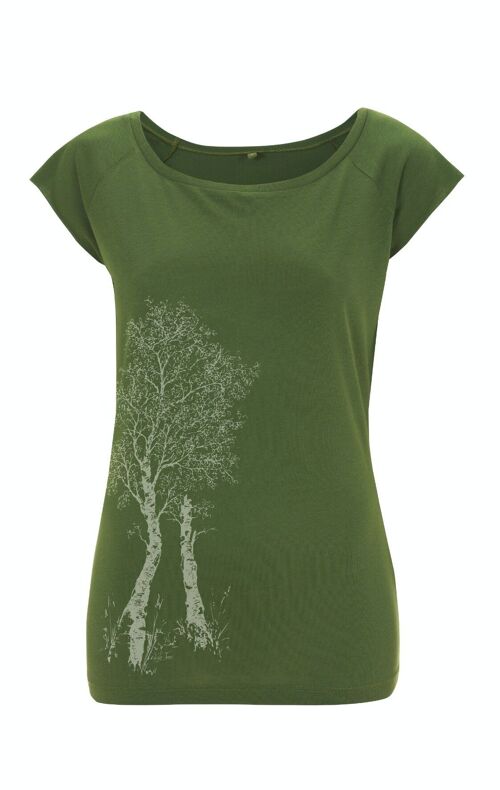 Fairwear Bambus Shirt Women Leaf Green Birke