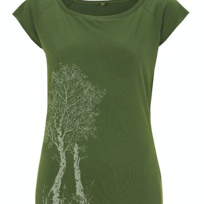 Fairwear Bamboo Shirt Mujer Leaf Green Birch